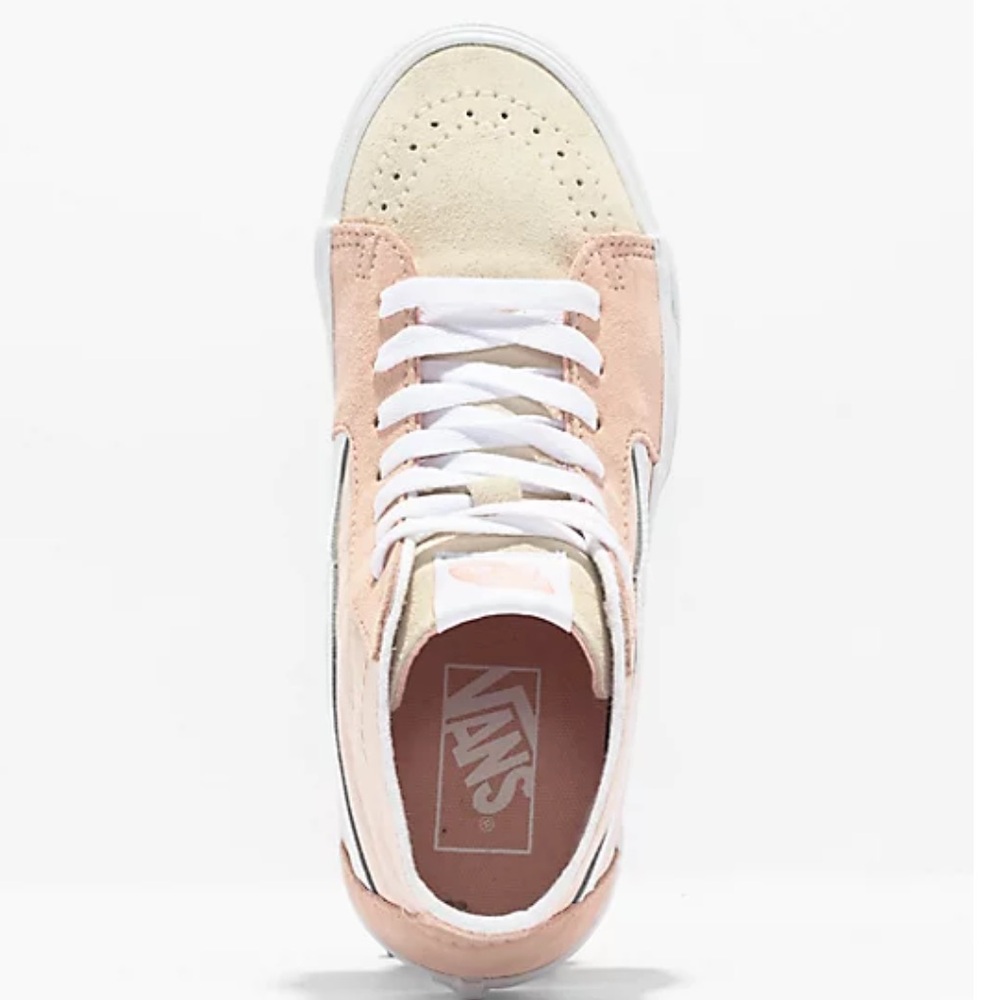 New Vans Sk8-Hi Tapered Stackform Peach Color block Platform Shoes Size 7 - Picture 3 of 10